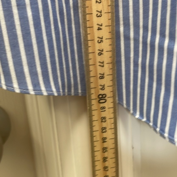 Brooks Brothers - Vertical Lined Y2K Style Preppy Button Down - Blue . White XXL - Picture 8 of 11